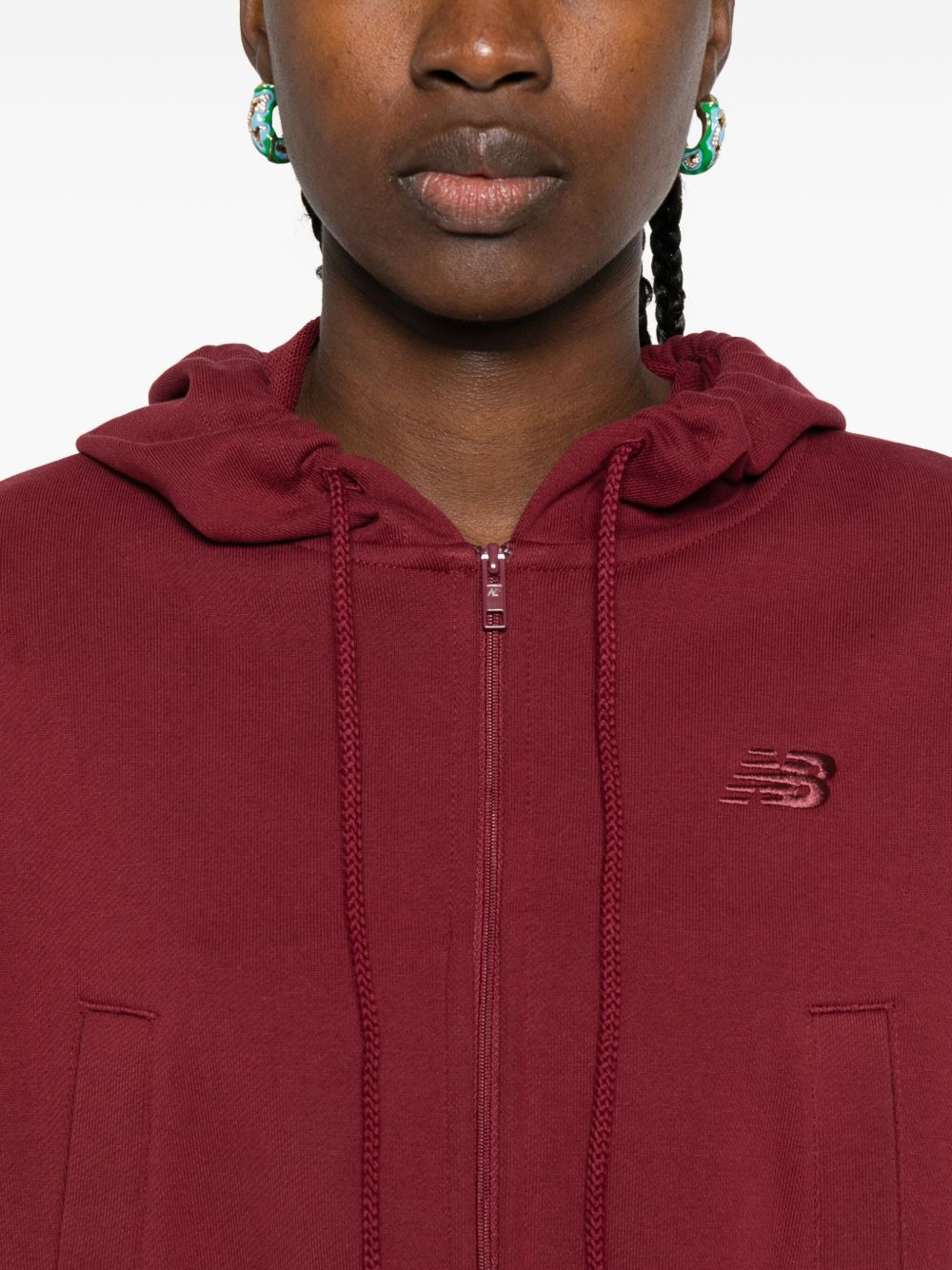 hooded zip-up hoodie - 5