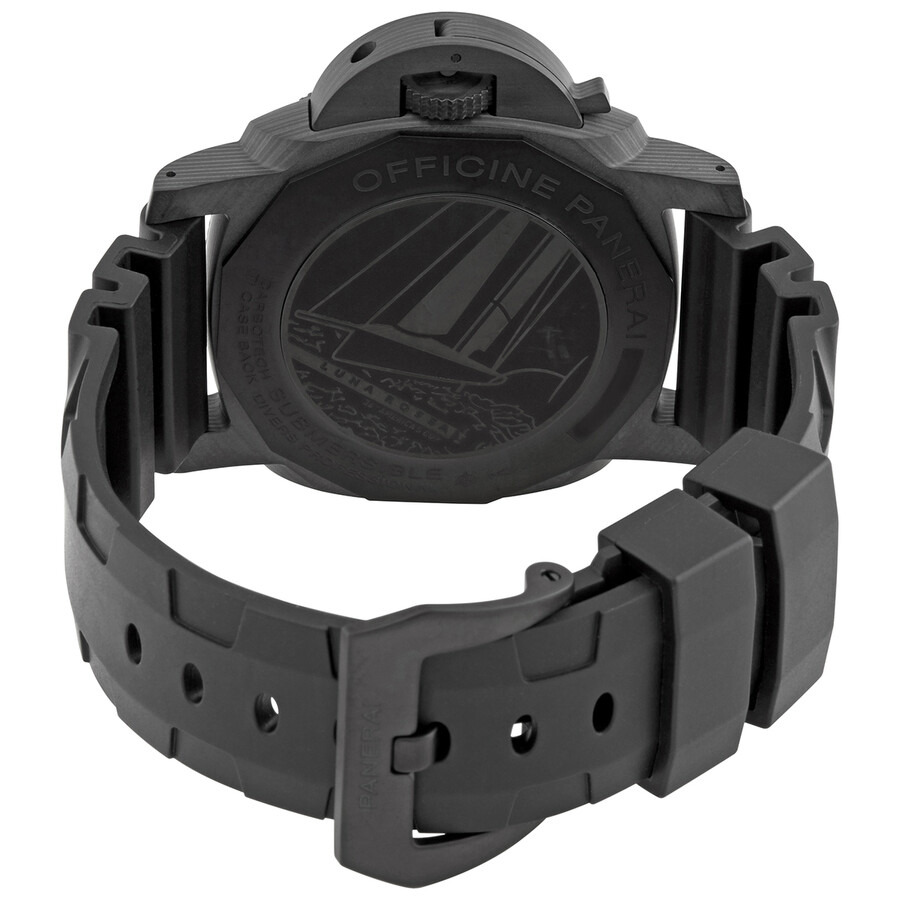 Pre-owned Panerai Submersible Luna Rossa Black Dial Men's Watch PAM01039 - 3