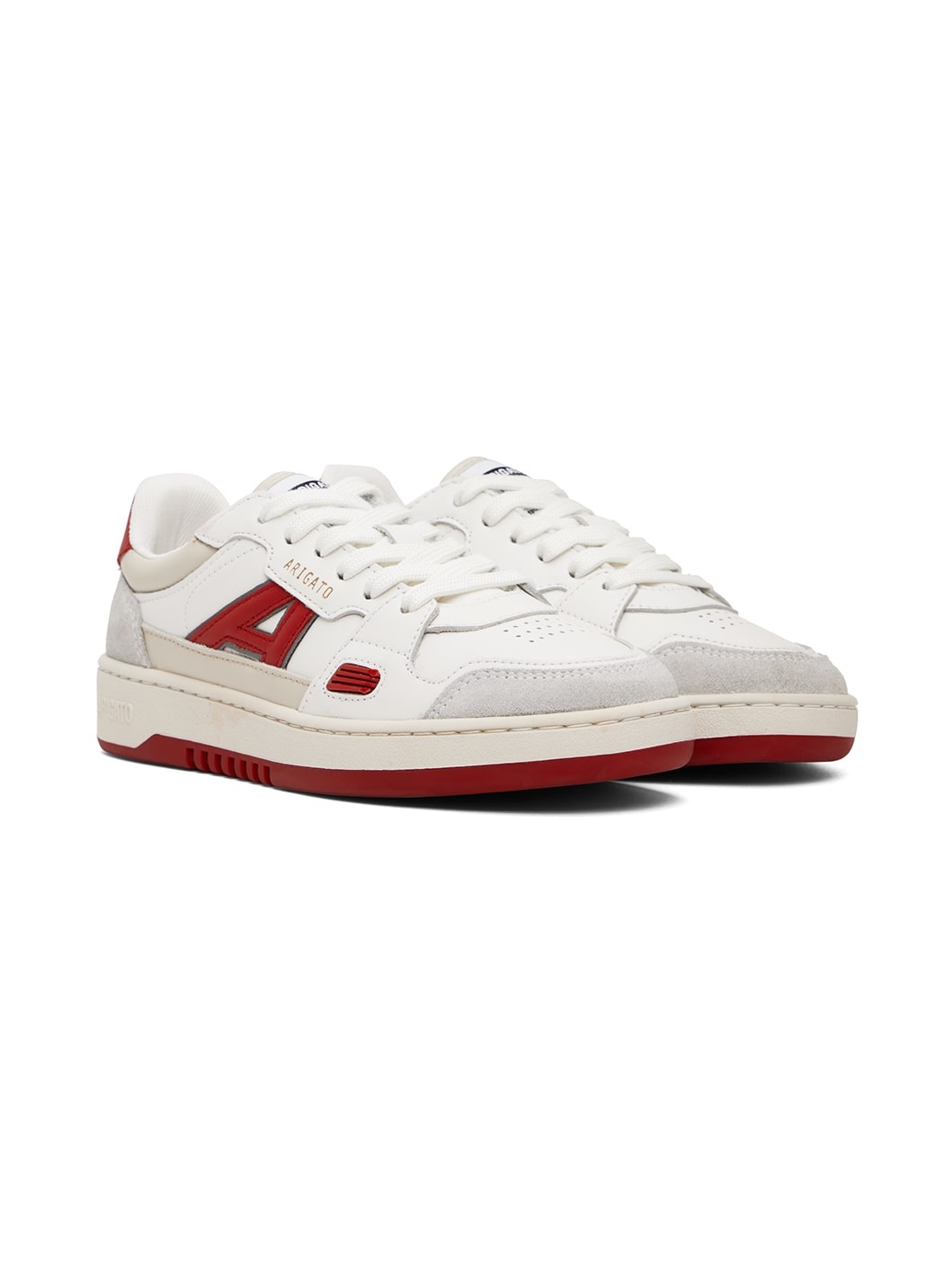 White & Red A Dice Lo Sneakers - 4