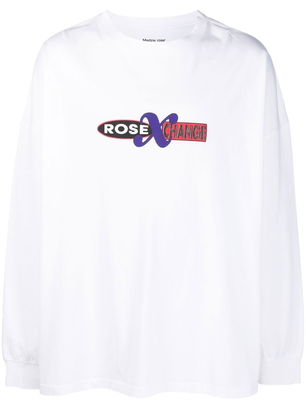 logo-print long-sleeve cotton T-shirt - 1