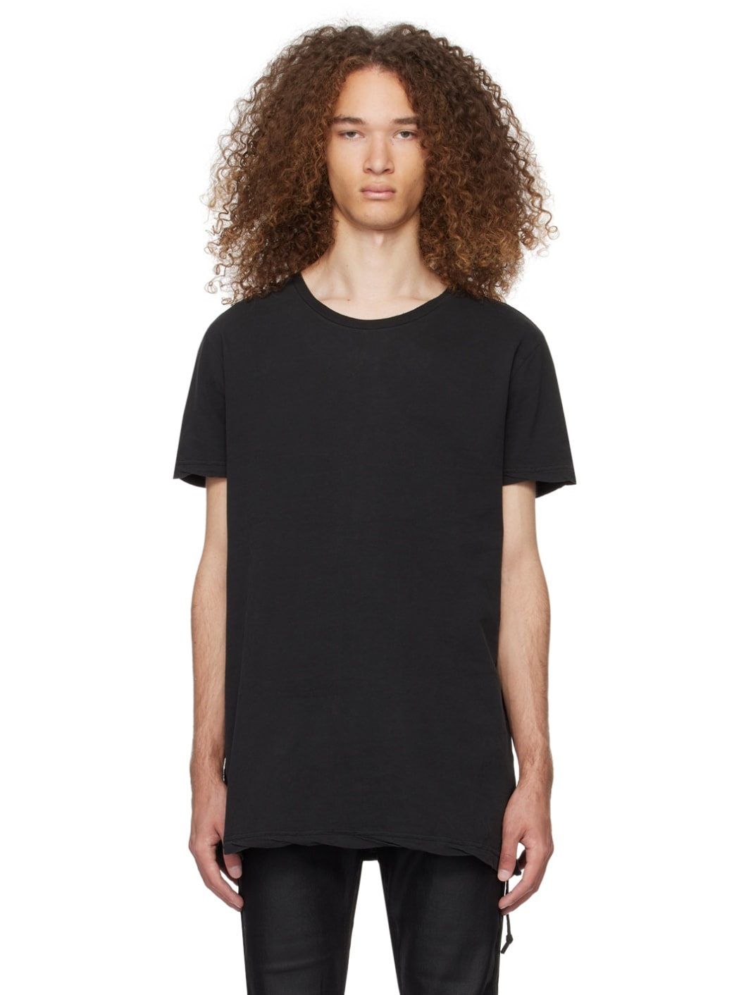 Black Seeing Lines T-Shirt - 1