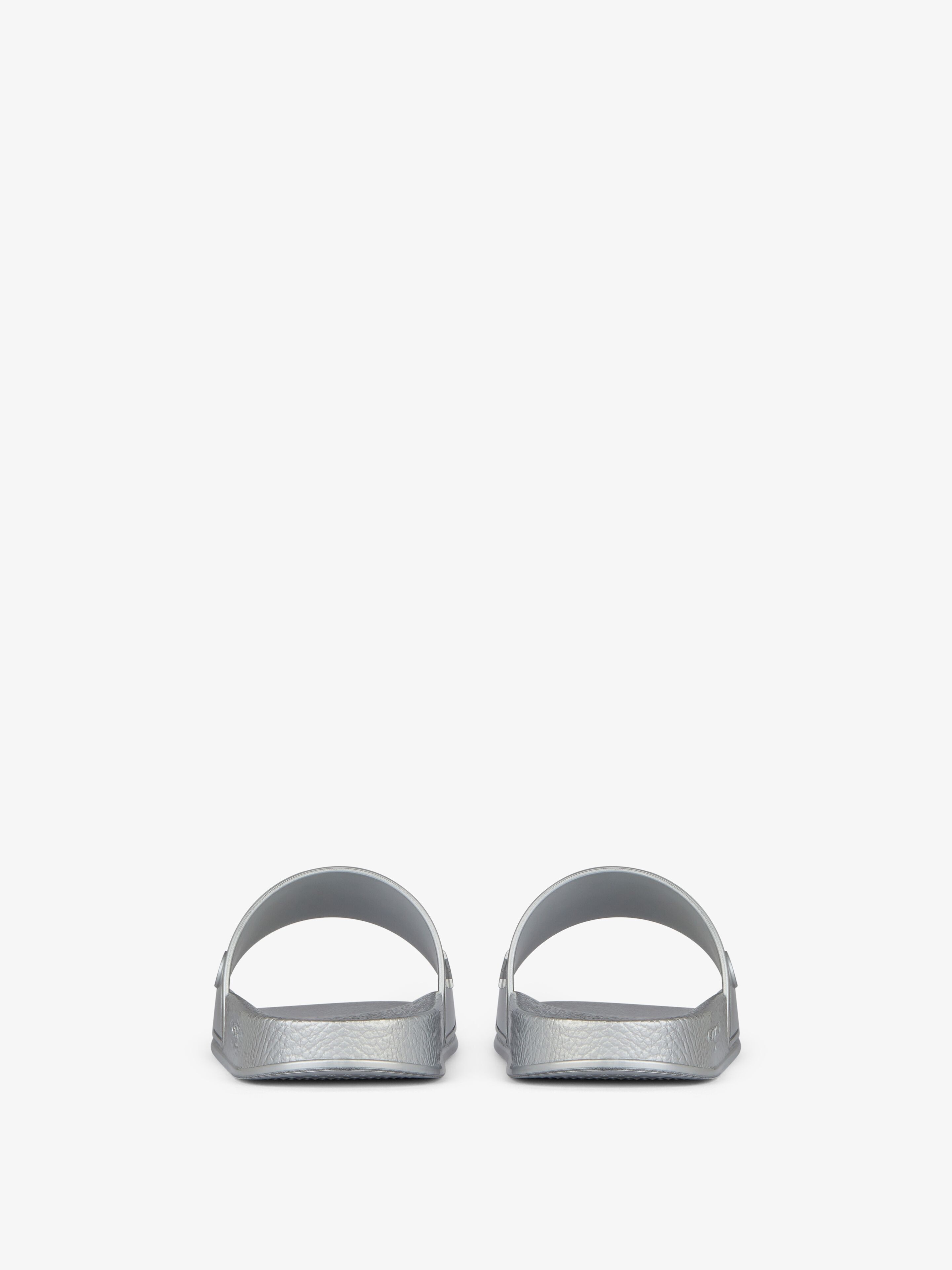 SLIDE FLAT SANDALS IN RUBBER - 7
