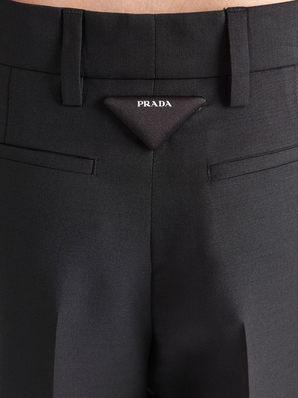 triangle-logo wide-leg trousers - 5