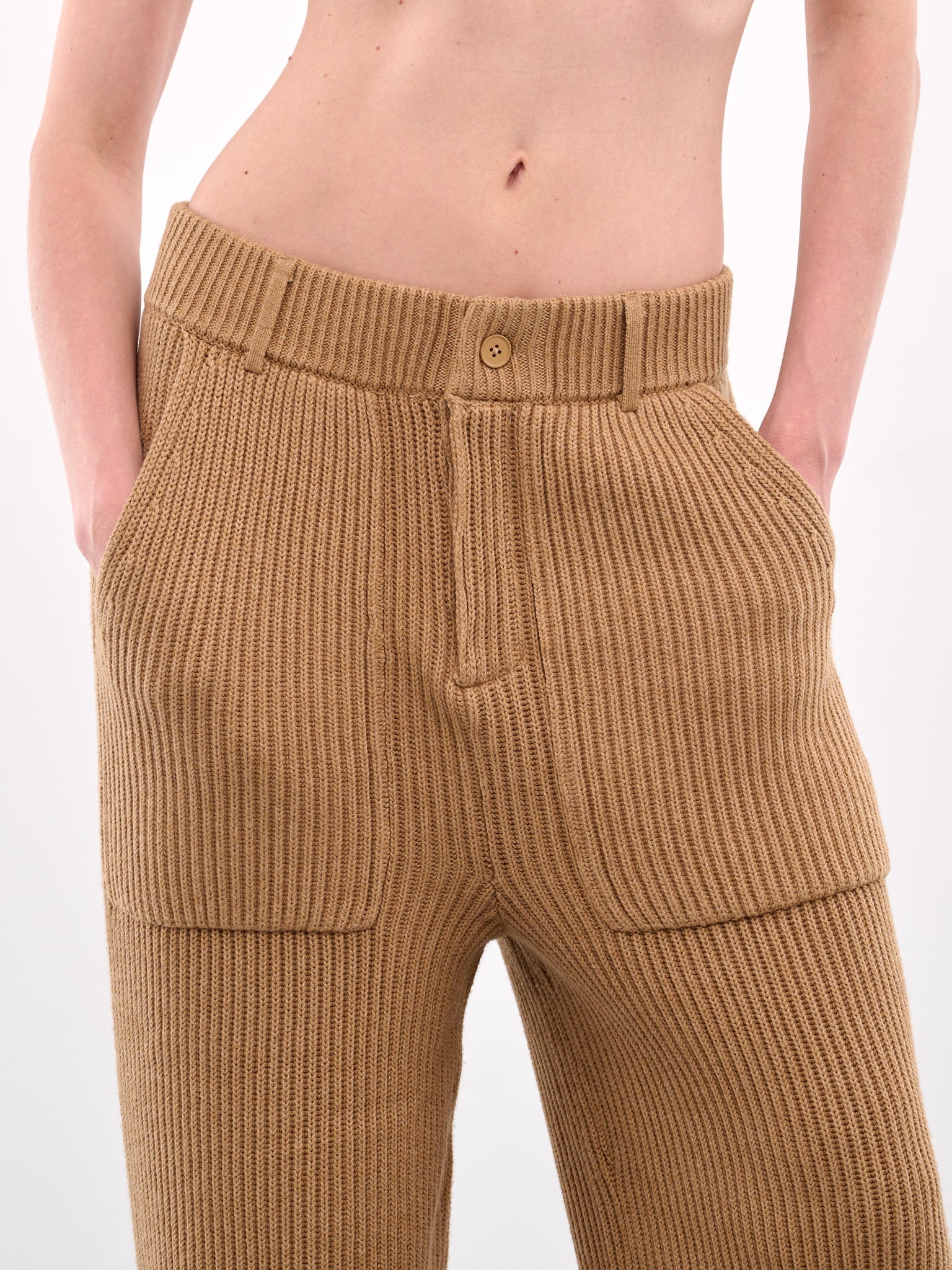 Ribbed Knit Trousers - 4