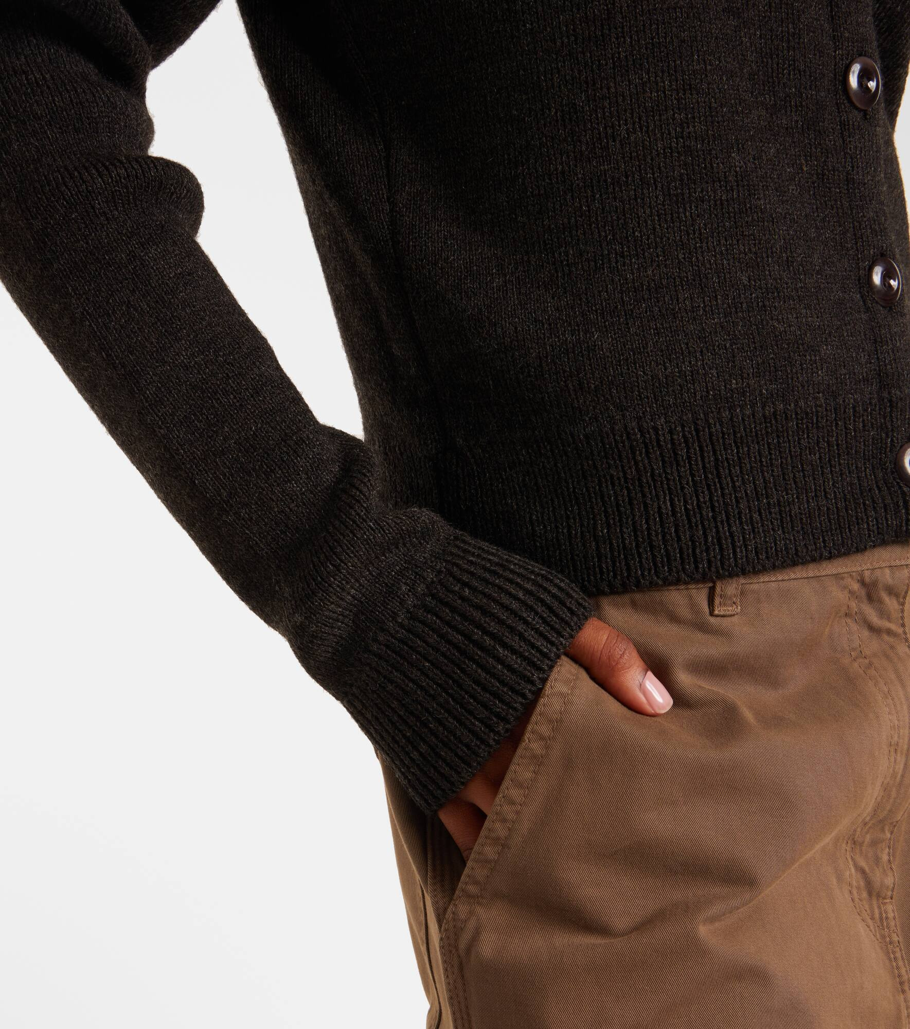 Ribbed-knit cardigan - 5
