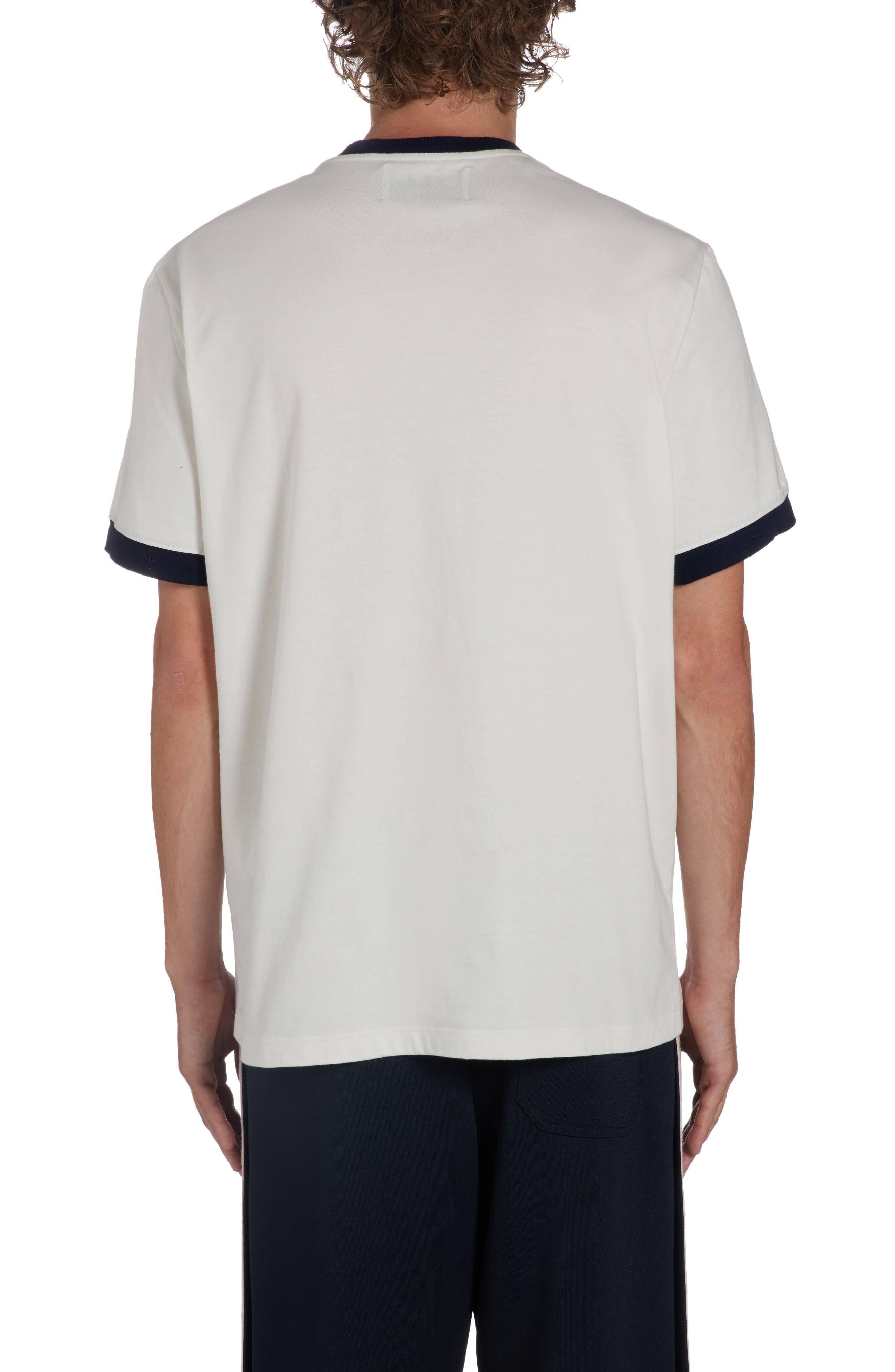 Golden Goose Star Cotton Ringer T-Shirt in Heritage White/Dark Blue at Nordstrom - 3