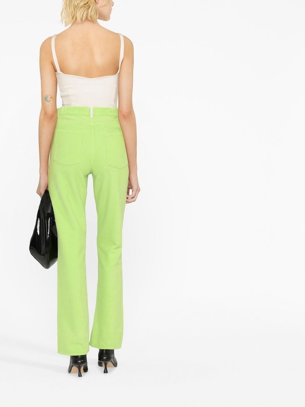 high-waisted corduroy trousers - 4