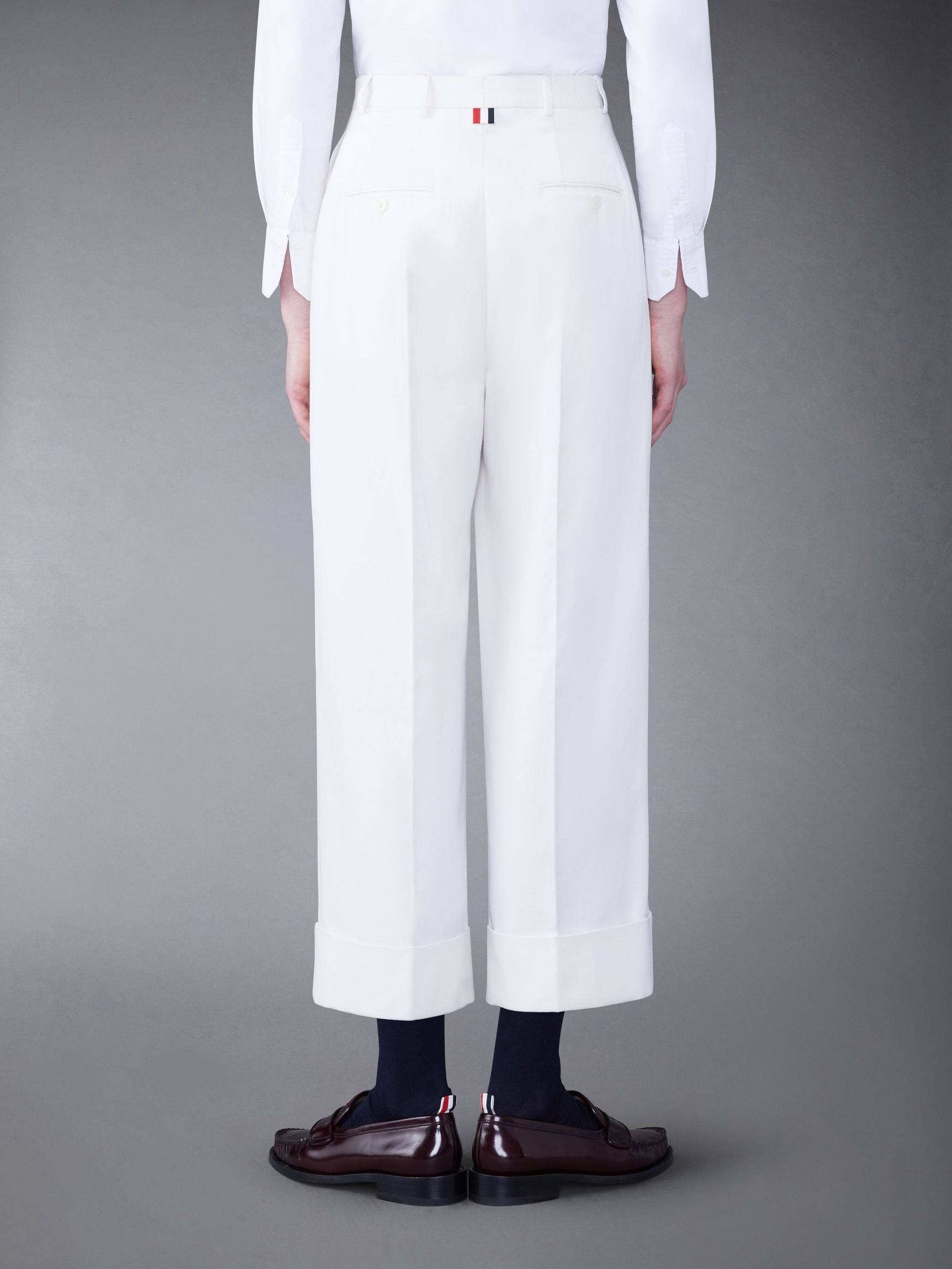 Cotton Canvas High Waisted Trouser - 2