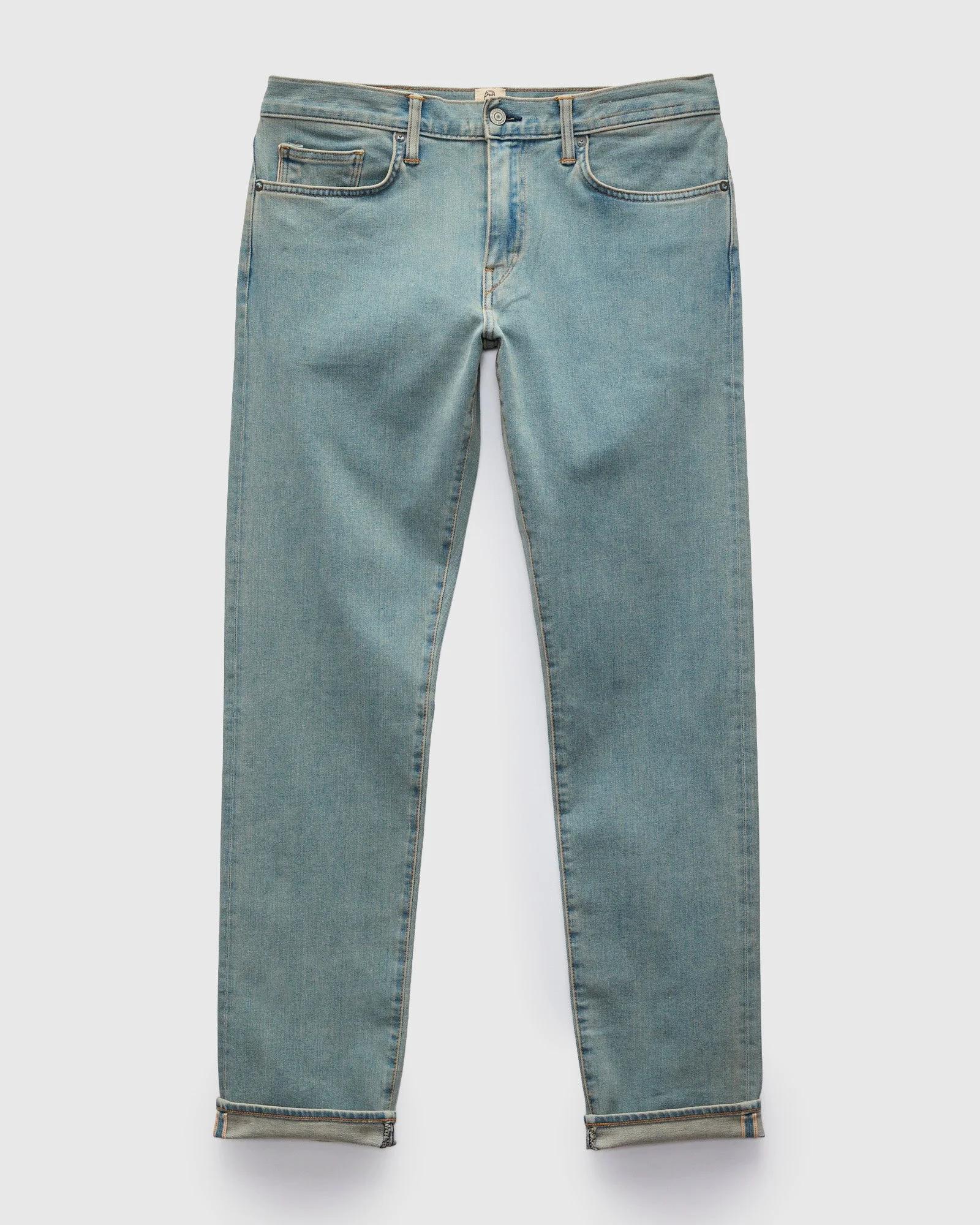 "Sven" 10.5oz Washed Indigo Stretch Selvedge Denim - Pen Slim - 1