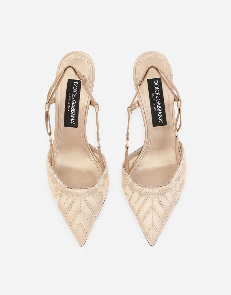Corset-style satin slingbacks 5