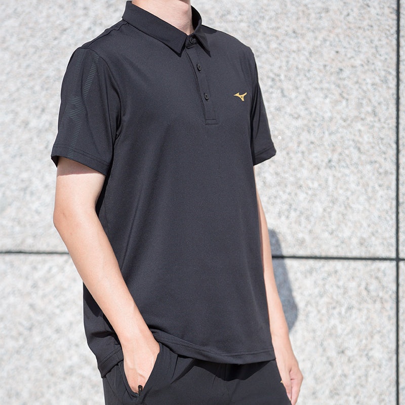 Mizuno Quick Dry Polo Shirt 'Black' P2CC23Z5 - 5
