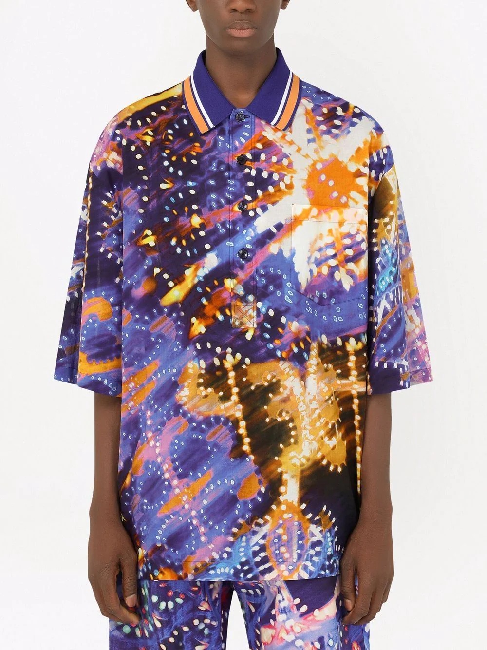 graphic-print polo shirt - 3