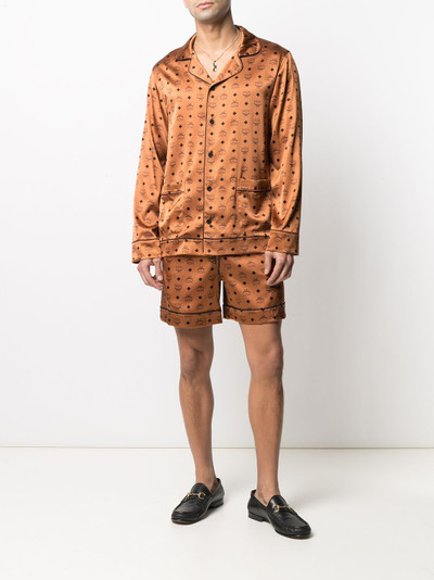 MCM monogram-logo pajama-syle shirt outlook