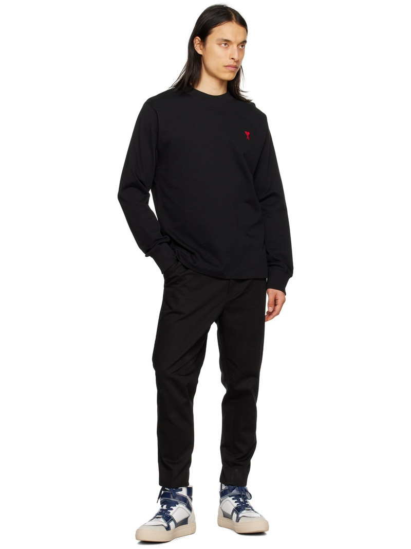 AMI Paris Black Elasticized Trousers outlook