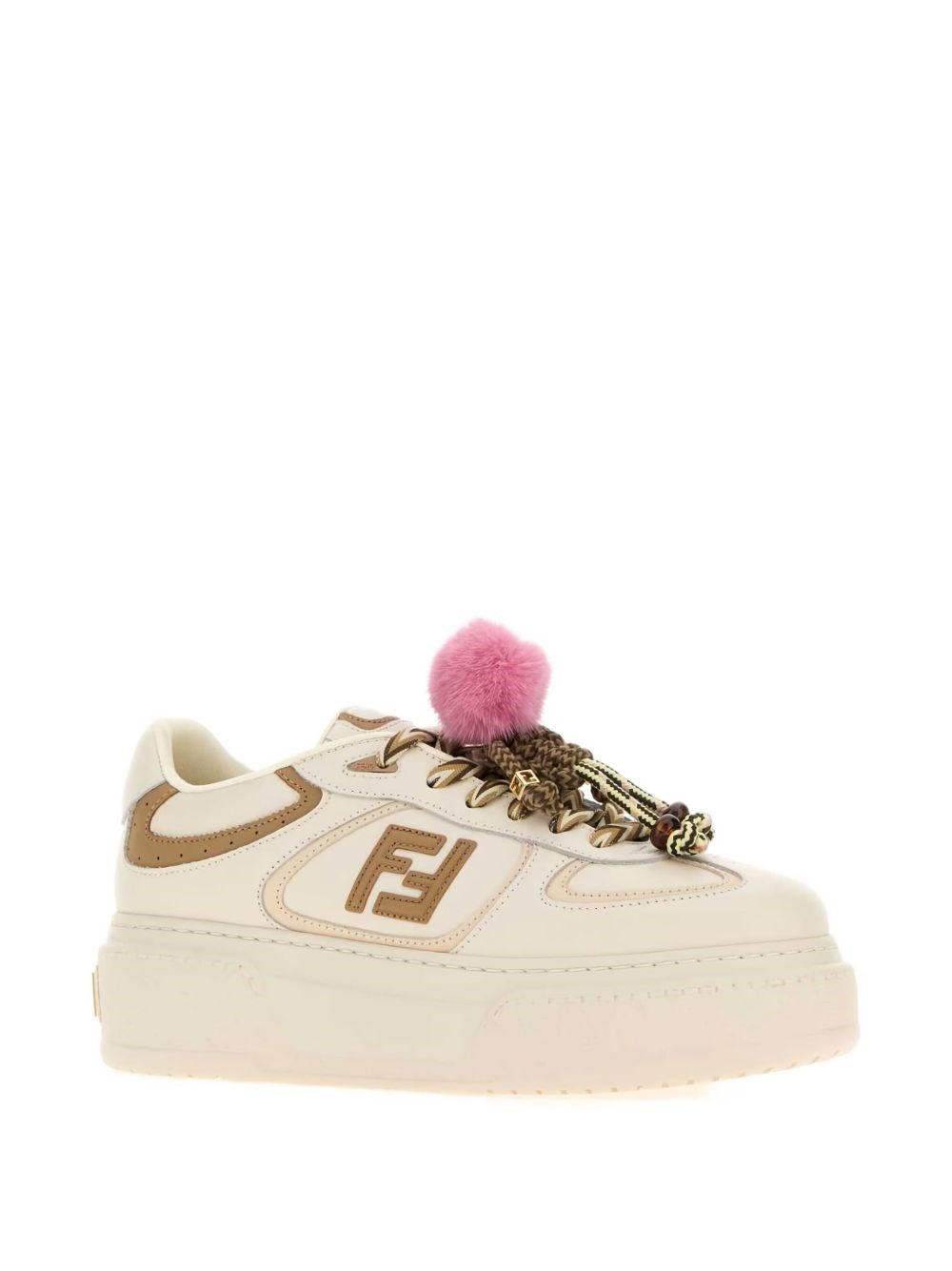 Fendi Match charm embellished sneakers - 2