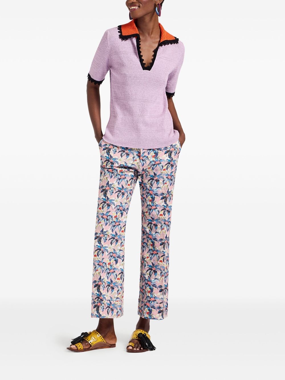 Hendrix floral-print flared trousers - 2