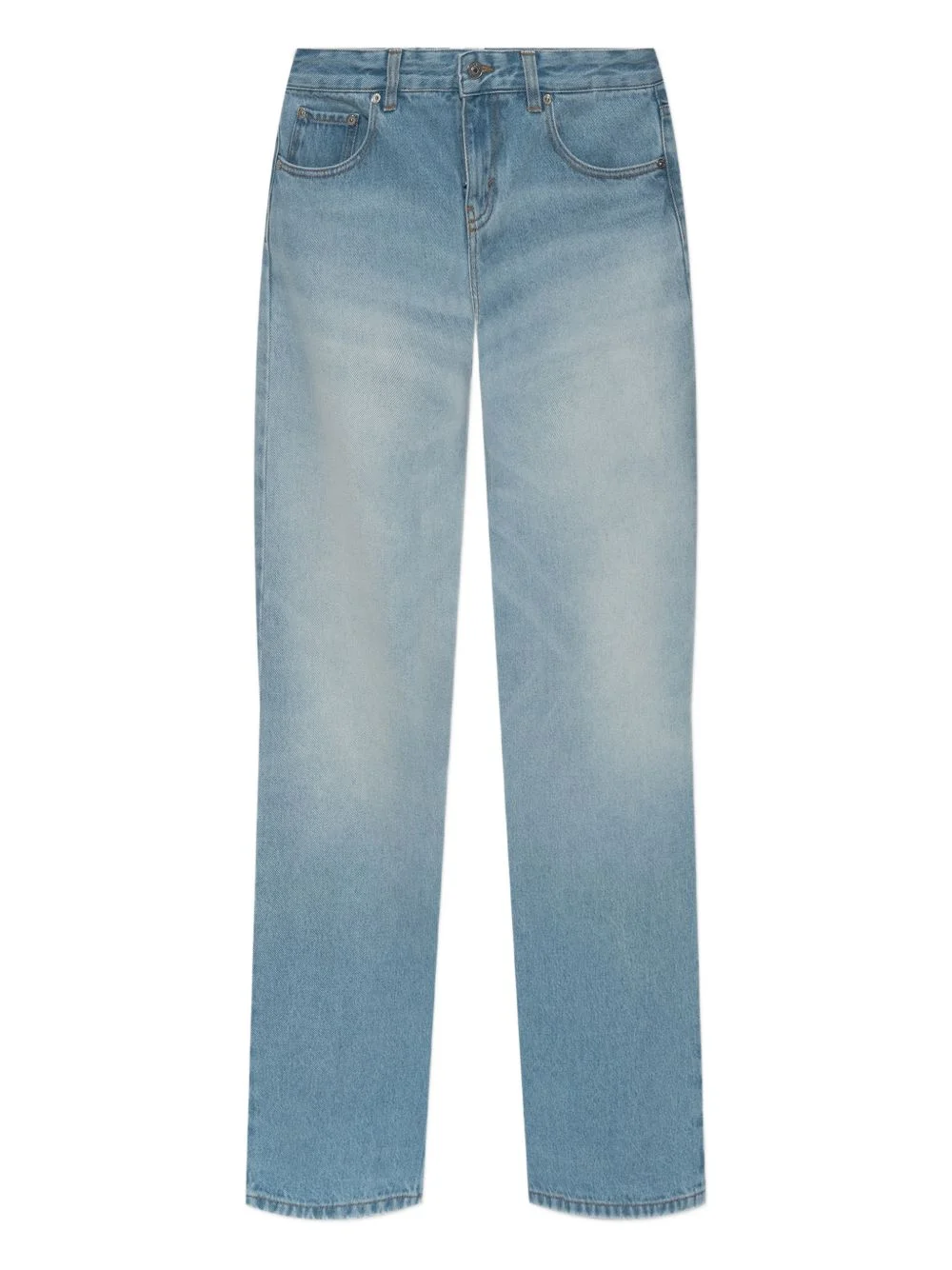 five-pocket straight-leg jeans - 1