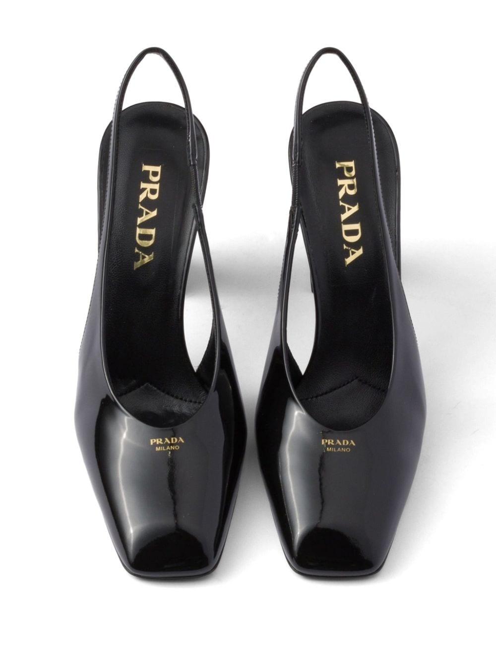 85mm leather slingback pumps - 4