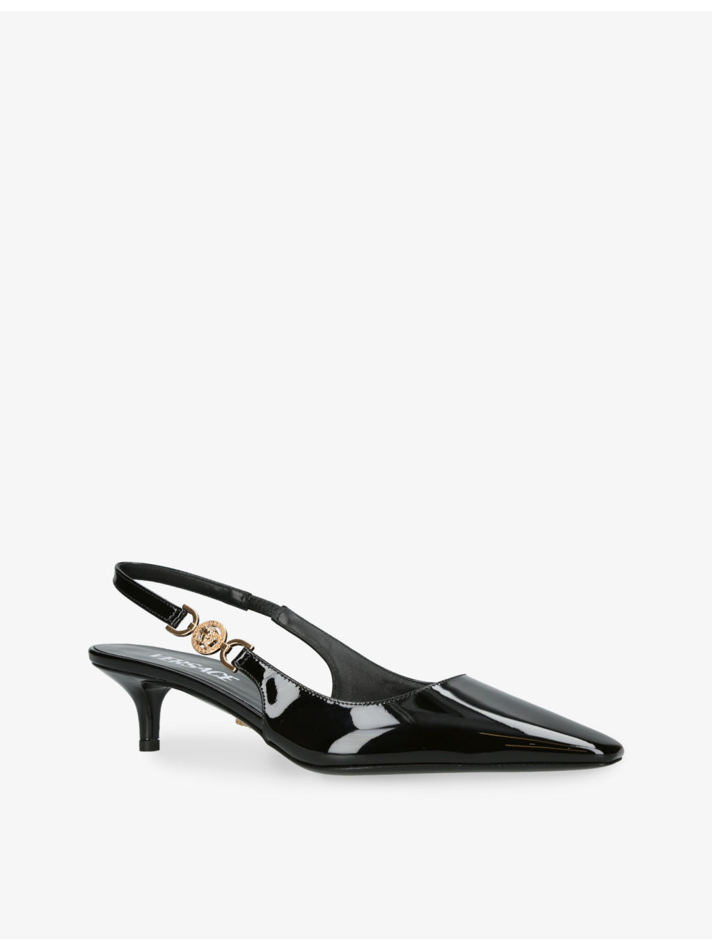 Medusa 40 patent-leather slingback courts - 3