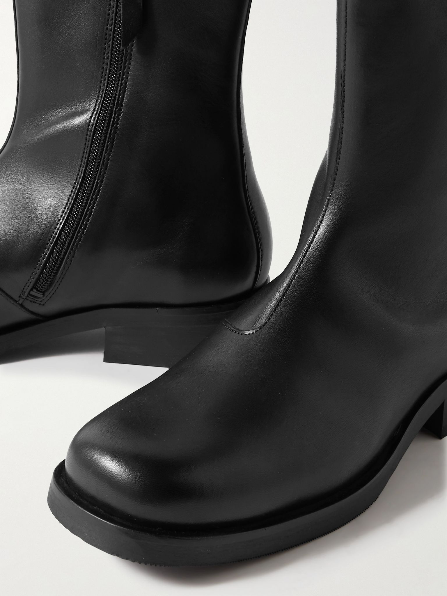 Camion Leather Boots Black - 6
