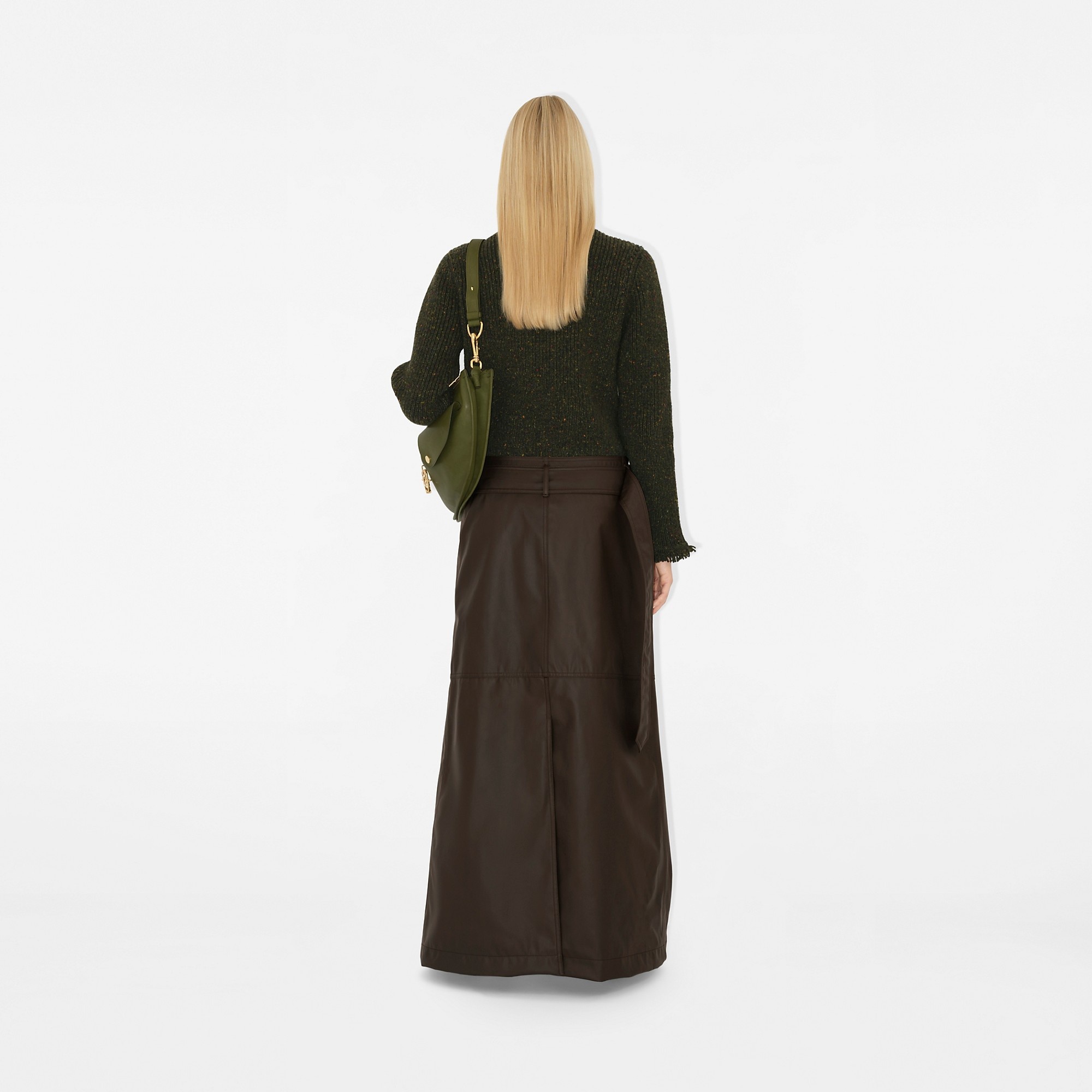 Wool Blend Maxi Skirt - 4