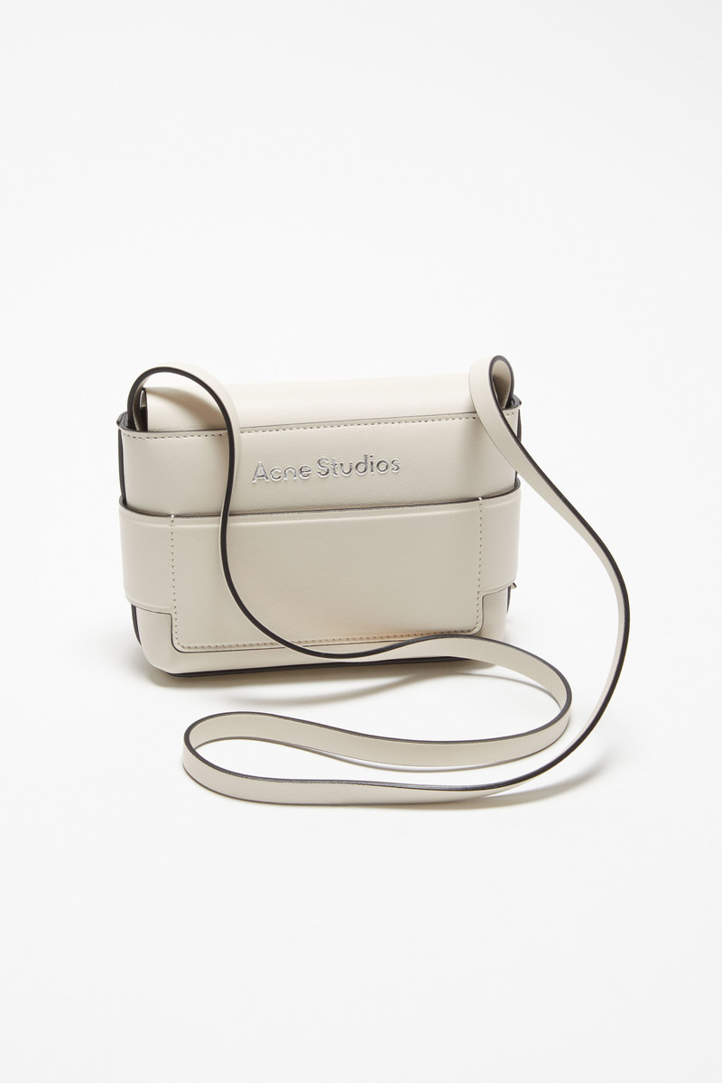 Acne Studios Musubi mini crossbody bag - White/black outlook