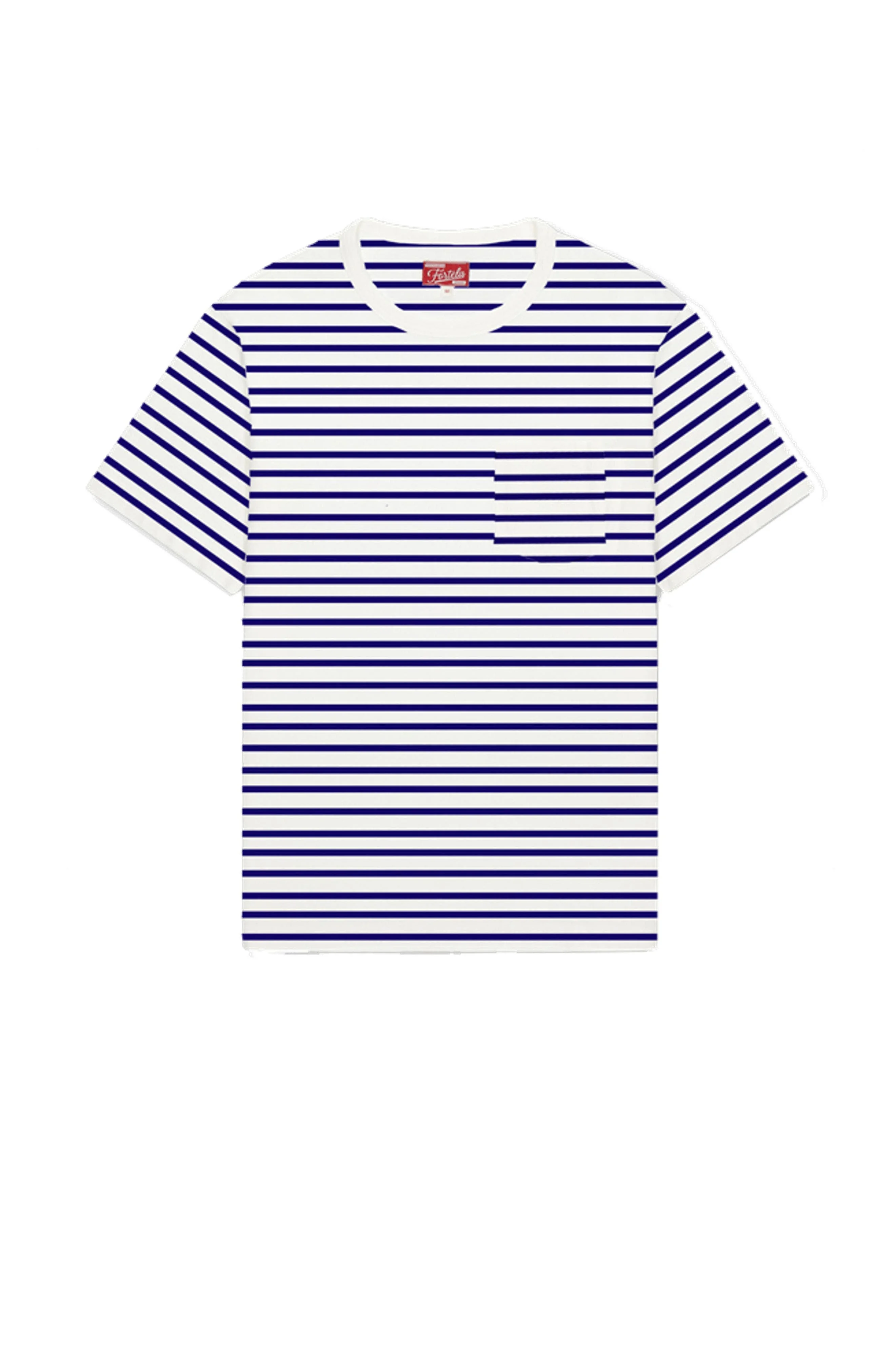 Fortela Yakut Ribbed Motif T-Shirt in White/blue at Nordstrom - 1
