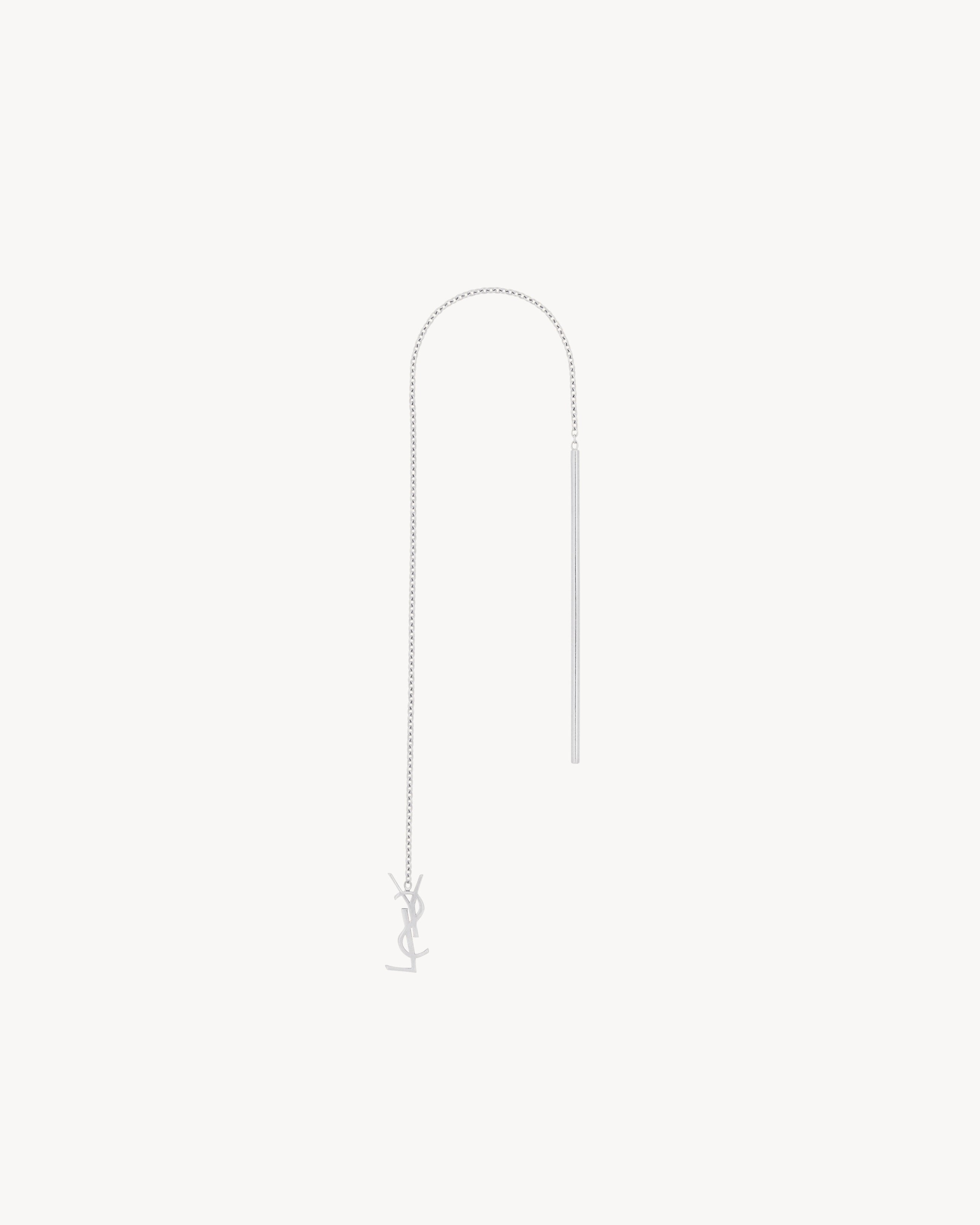 CASSANDRE DROP EARRING IN 18K GREY GOLD - 3