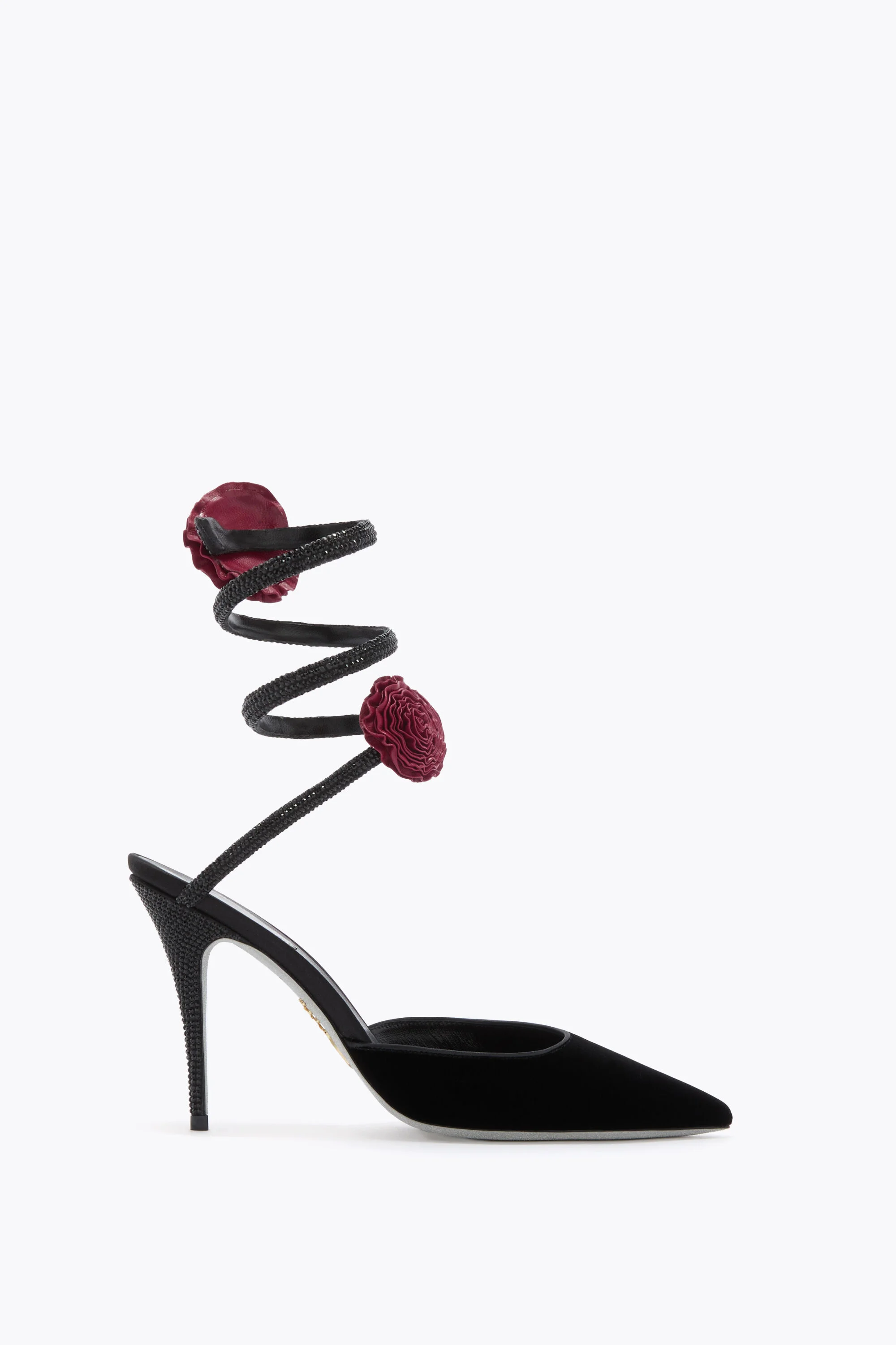 ROSALIA BLACK VELVET PUMP 100 - 1
