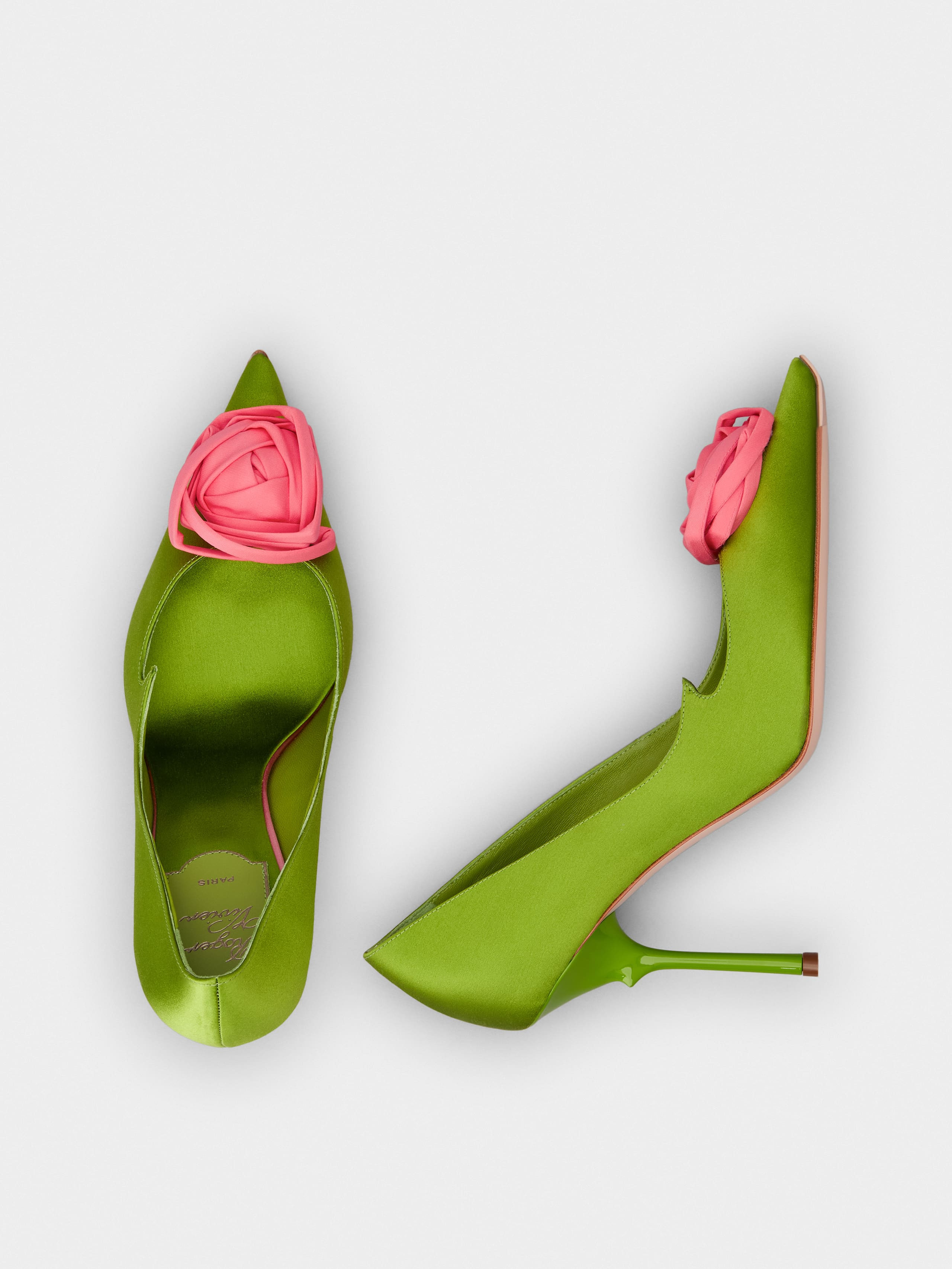 Rose Vivier Pumps in satin - 4