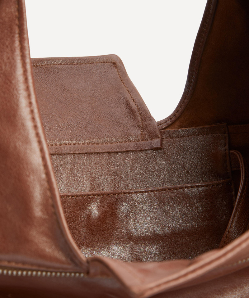 Riba Zip Leather Shoulder Bag 6