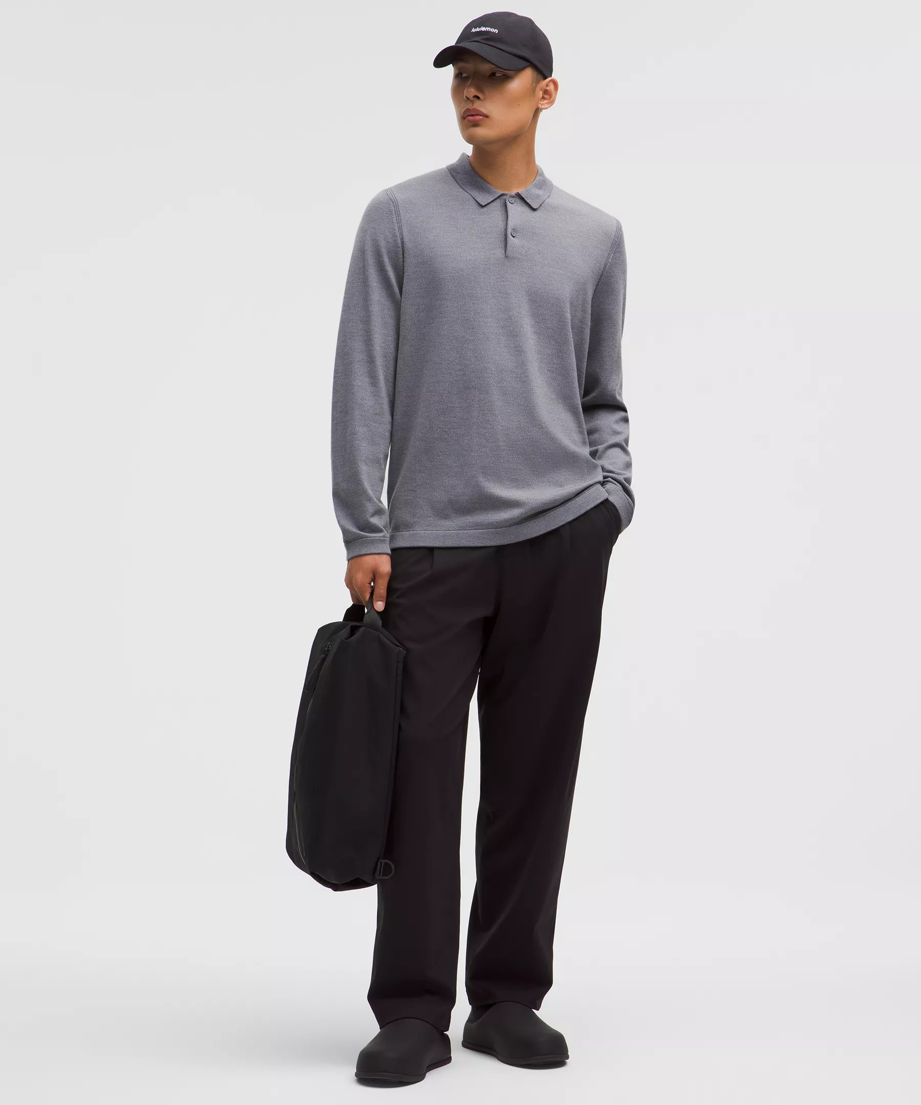 New Venture Long-Sleeve Knit Polo Shirt - 2