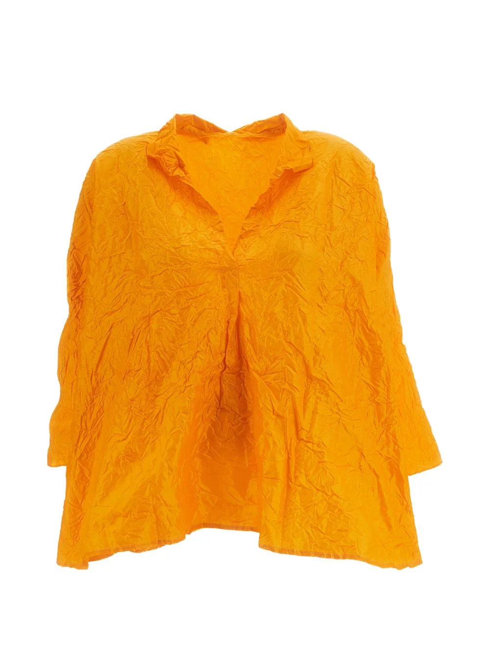 crinkled silk shirt - 1