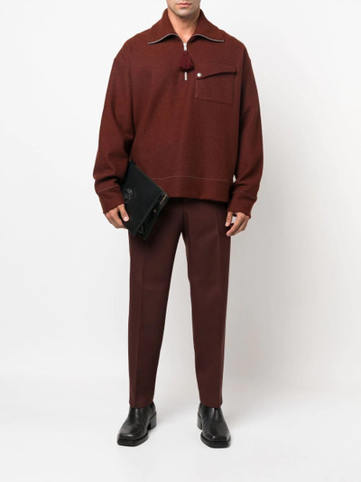 Jil Sander straight-leg tailored trousers outlook