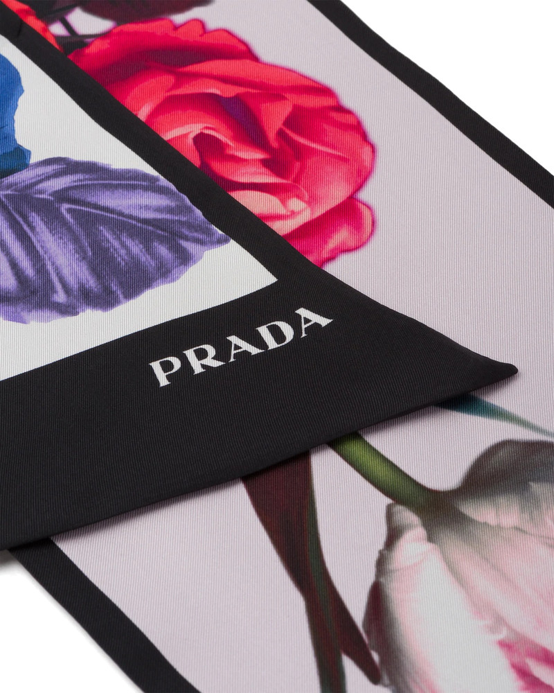 Prada Double Match silk scarf outlook
