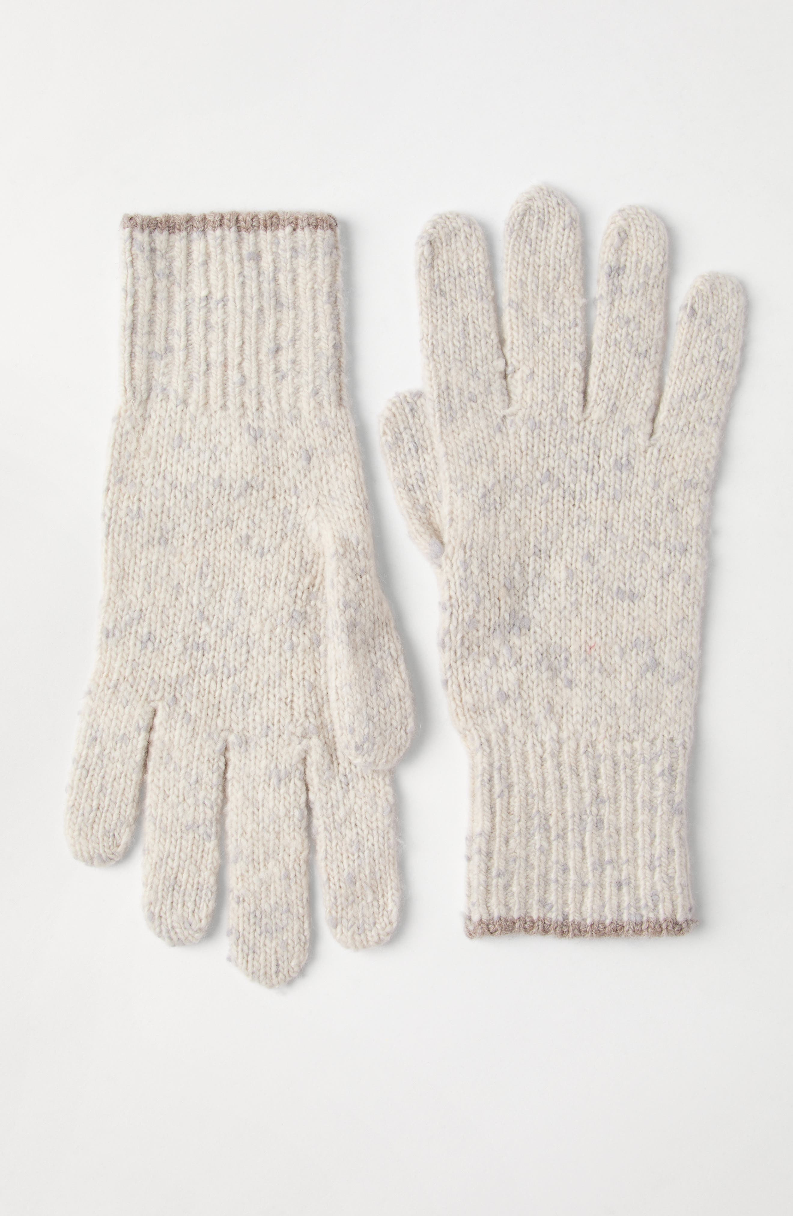 Brunello Cucinelli Knit gloves in Pearl at Nordstrom - 2
