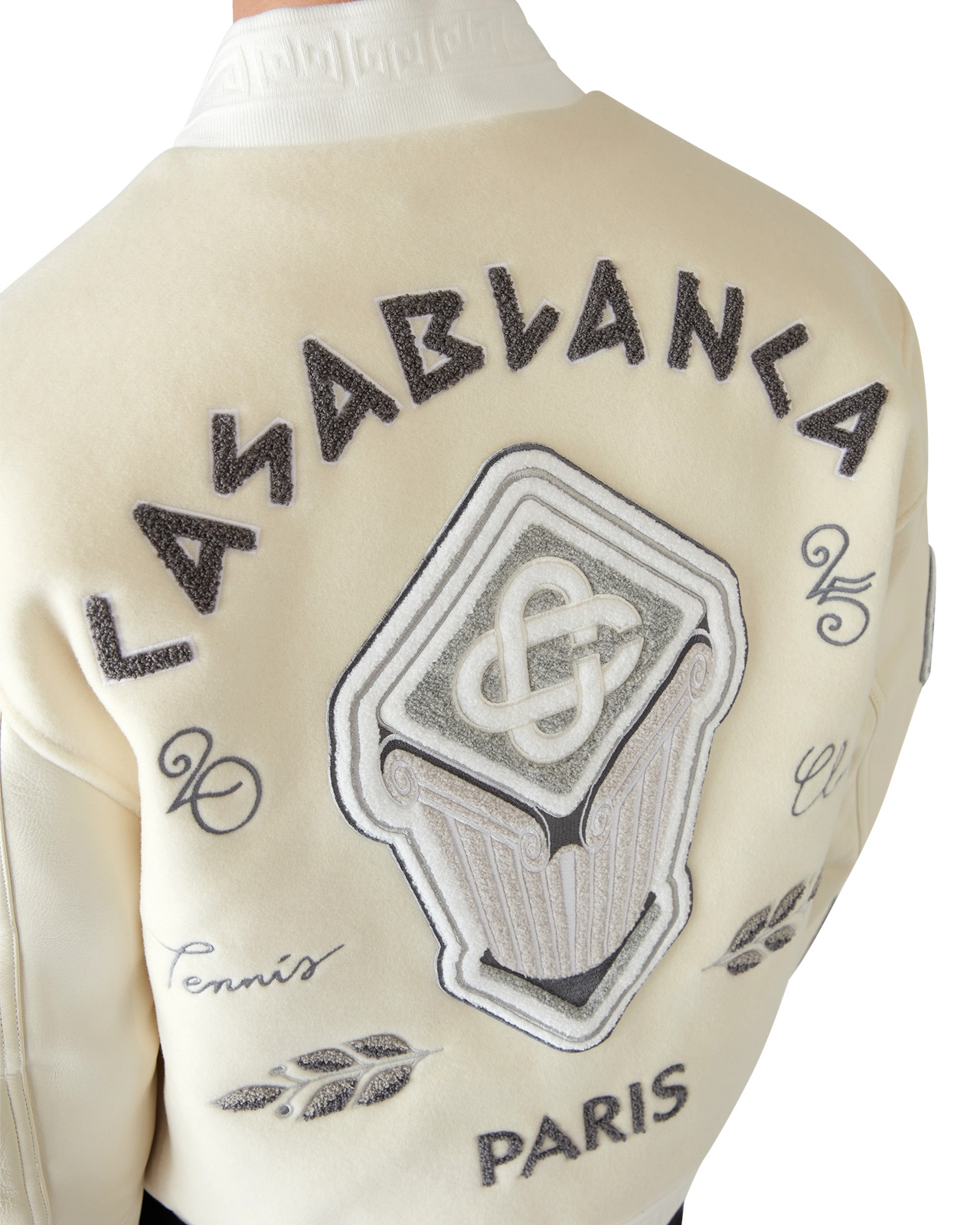 Chenille Patchwork Bomber Jacket | Casablanca Paris - 4
