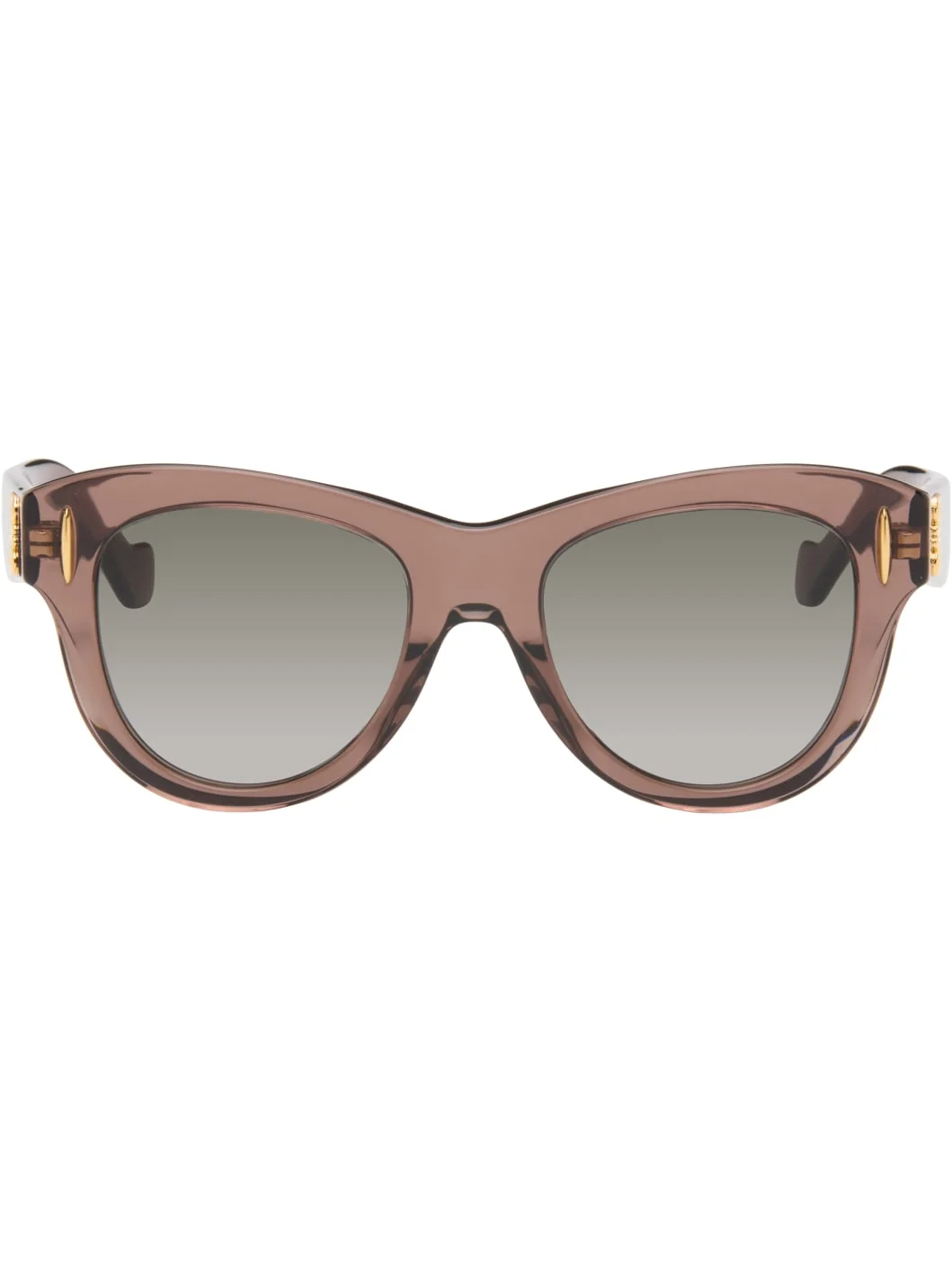 Brown Anagram Round Sunglasses - 1