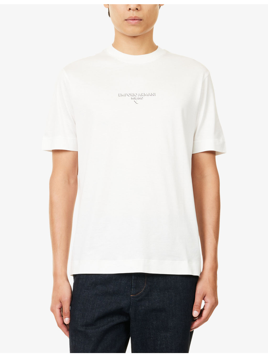Regular-Fit Embossed-Logo Jersey T-shirt - 3