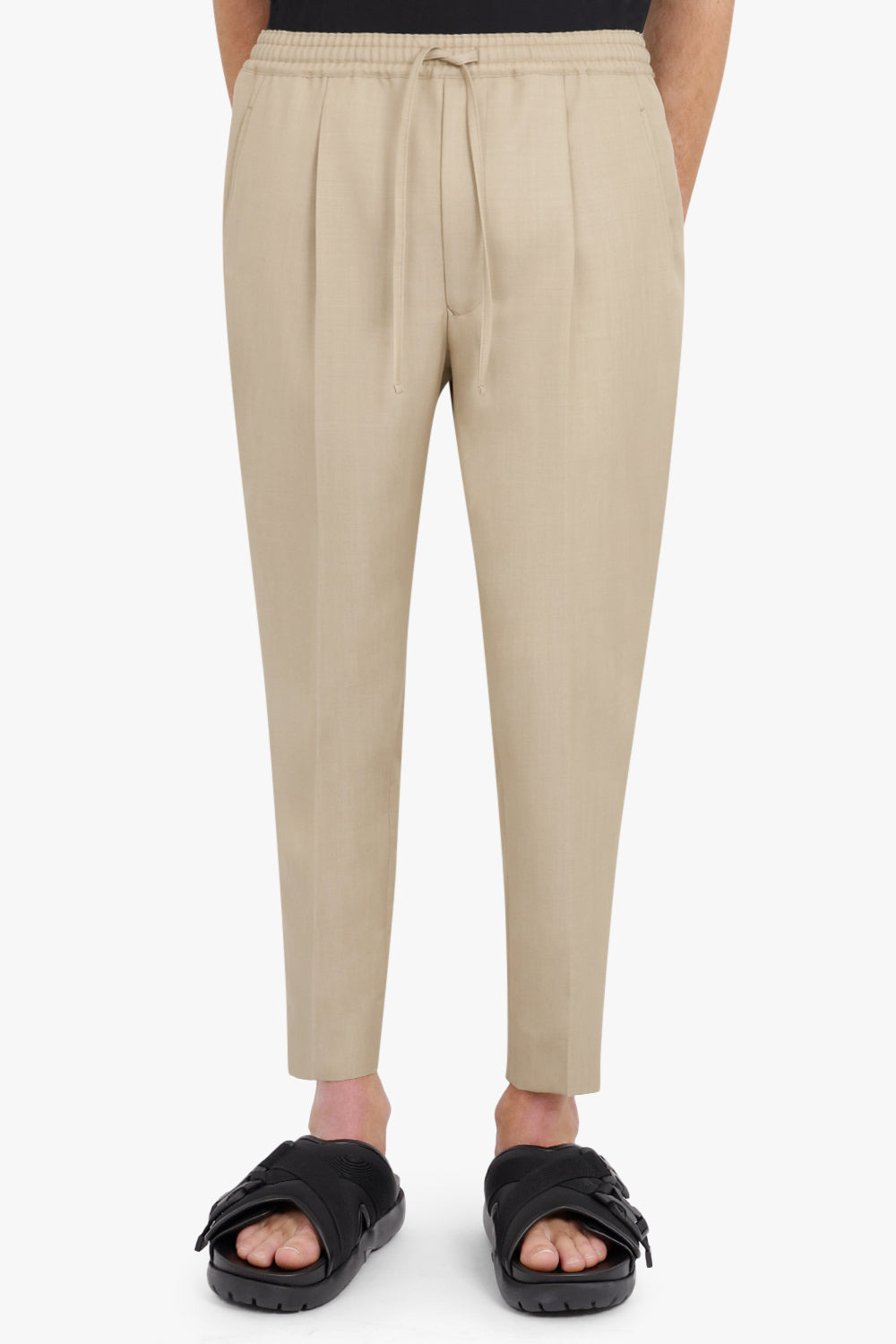MOHAIR TWILL PANTS | BEIGE - 3