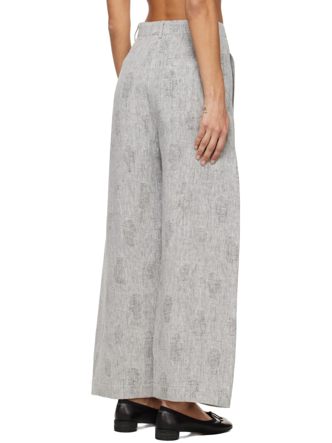 Gray Post Trousers - 3