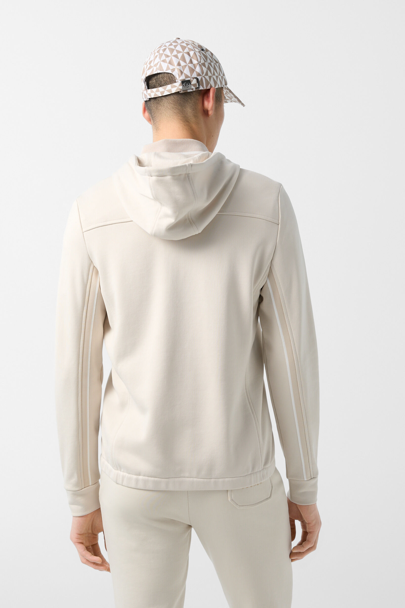Berto jersey jacket in Sand - 3