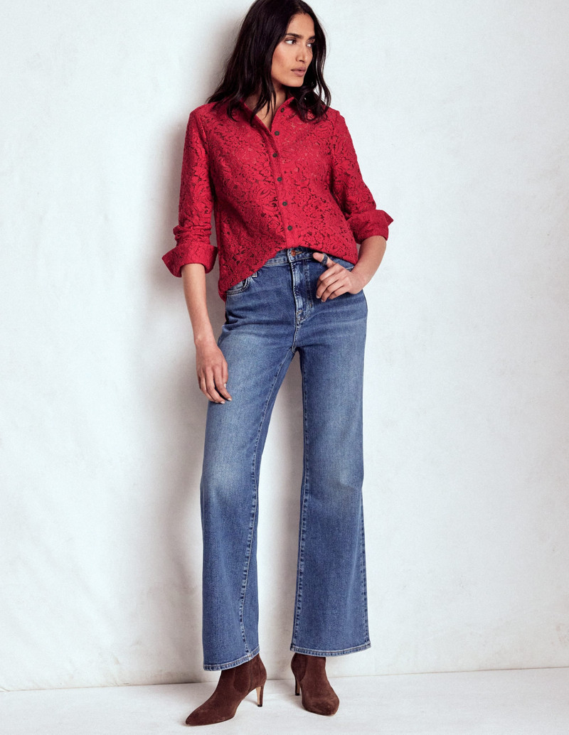Lace Shirt-Rumba Red 5