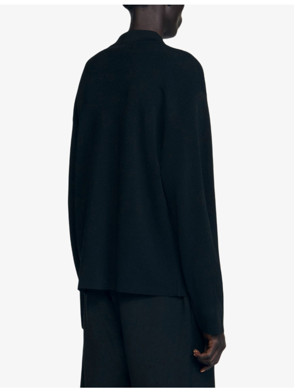 Relaxed-Fit Zip-Up Knitted Cardigan - 4