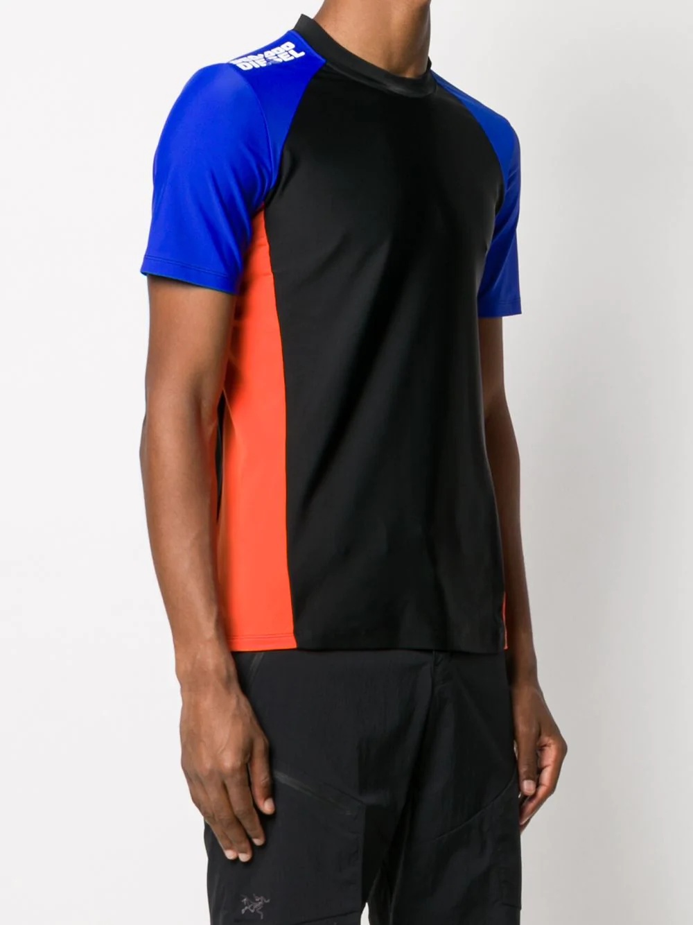 logo-print colour-block swim shirt - 3