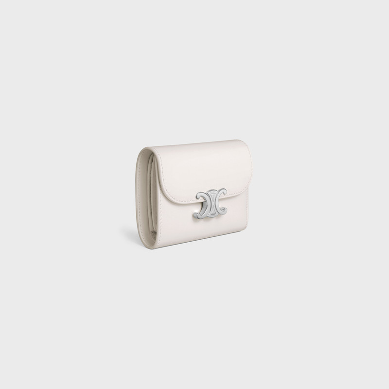 CELINE Small Wallet TRIOMPHE in Shiny calfskin outlook