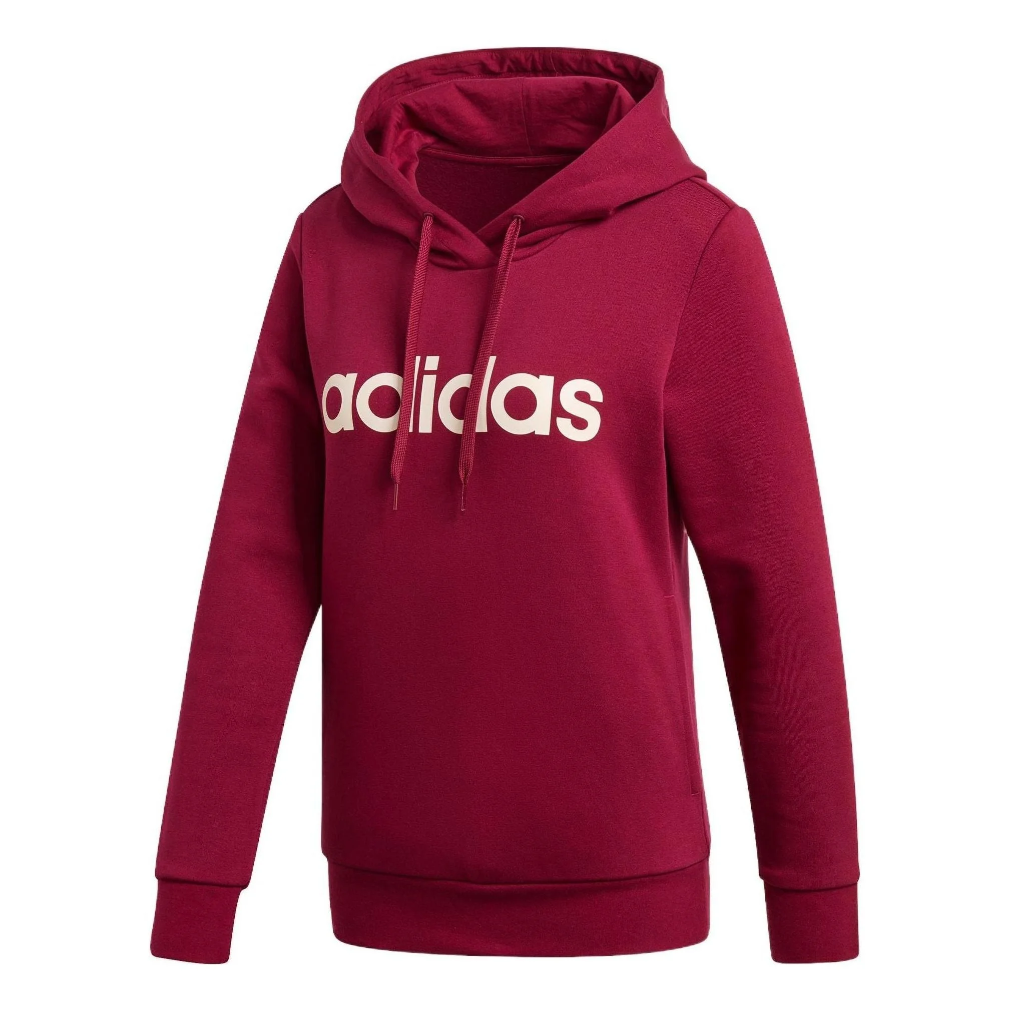(WMNS) adidas Linear Hoodie 'Burgundy' GP8733 - 1