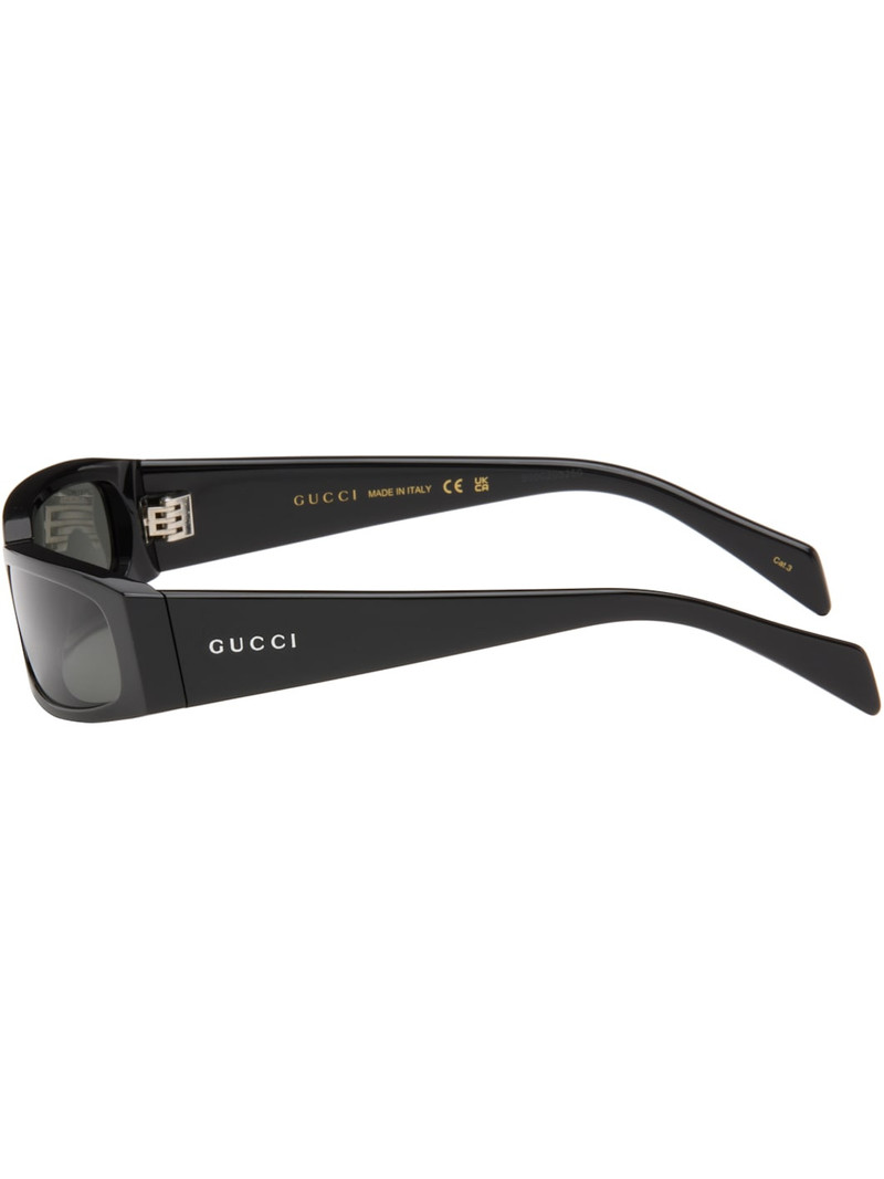 Black Rectangular Squared Sunglasses 3