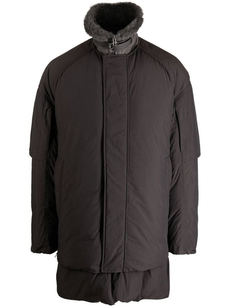stand-up collar padded coat 1