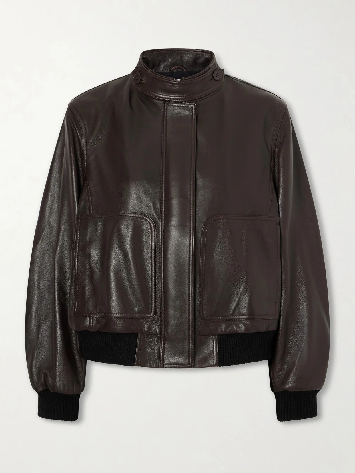 Rios Ribbed Leather Jacket - 1